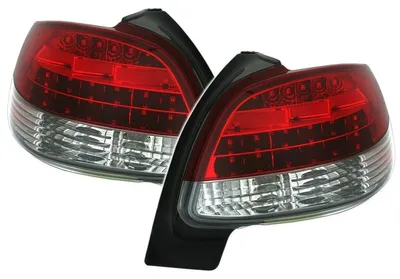 Productafbeelding van LED achterlichten, rood-wit, voor Peugeot 206, vanaf 8/vanaf 1998