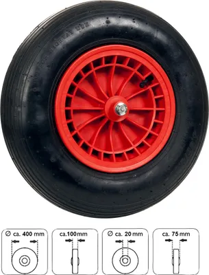 Produktbild von Pro-Bau-Tec Ersatzrad für Schubkarre Art.-Nr. 10092 & 10093