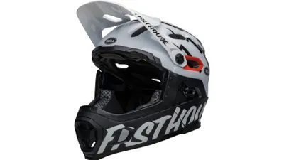 Produktbild von Bell SUPER DH Spherical Fahrradhelm matte/gloss black/white fasth. S Schwarz