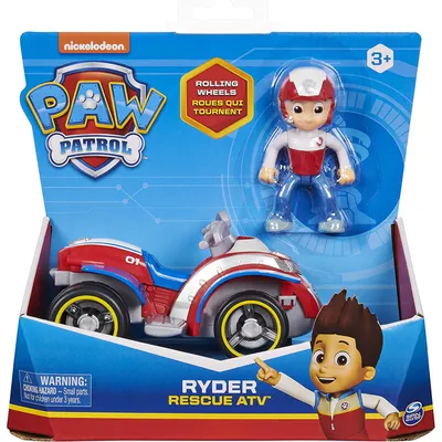 Produktbild von PAW Patrol Quad-Fahrzeug mit Ryder-Figur (Basic Vehicle), Vierrad, 3 Jahr(e), Mehrfarbig