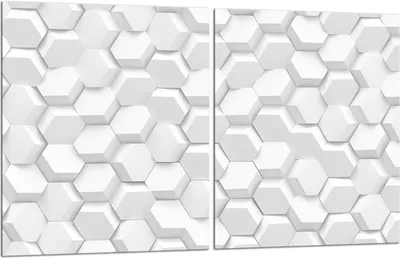 Produktbild von Herdabdeckplatten 2x40x52 Glaskeramikfeld 2-Teilig Glas Spritzschutz Weiß