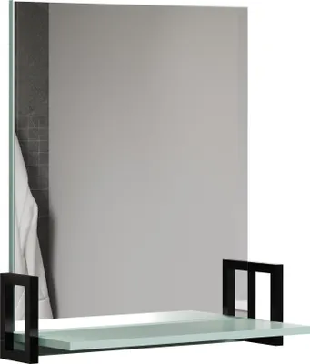 Immagine prodotto di Specchio da bagno Matix con mensola blu, grigio.