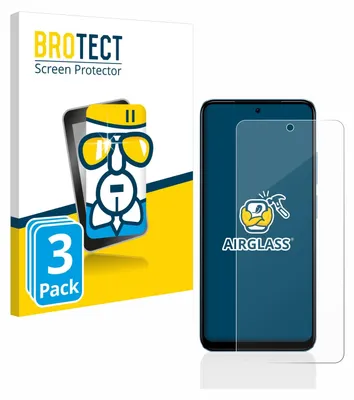 A product image showing packaging for a screen protector and the screen protector itself on a smartphone.