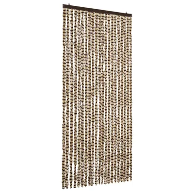 Obrázok produktu pre vidaXL Záclona proti hmyzu béžová a hnedá 90x220 cm šenil