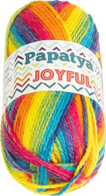 Produktbild von Garn JOYFUL - 100g / 200 m - Gelb, Blau, Rosa
