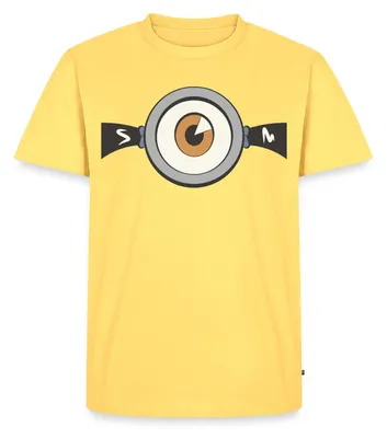 Produktbild von Spreadshirt Minions Stuart Carl Gesicht Kostüm Fasching Männer Premium T-Shirt, M, Pastellgelb