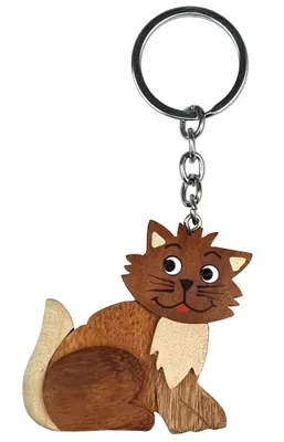 Immagine prodotto di 2Kids Toys Portachiavi in legno Gatto grande