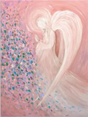 Produktbild von ARTland Wandbild Alu für Innen & Outdoor Engelbild - pastell Größe: 60x80 cm