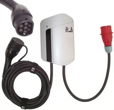 Produktbild von Wallbox 11kW Ladekabel 7m Typ 2 mobile Ladestation Elektrofahrzeuge Gerät 55862