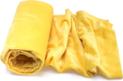 Produktbild von Minky Strickstoff glattes Muster, Gelb 50 x 160 cm