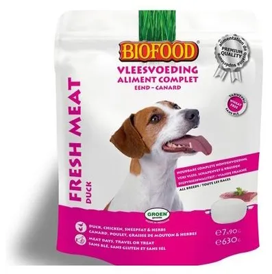 Productafbeelding van Biofood Vleesvoeding 7x90 gram Eend