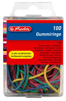 Image de Herlitz anneau en caoutchouc boîte de 100 20-70mm de diamètre