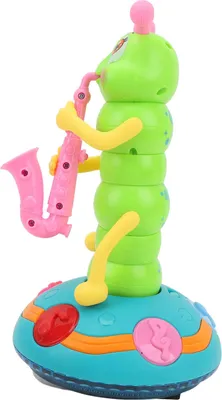 Produktbild von Elektrisches singendes, drehendes, Krabbelspielzeug, zappelndes Kindersaxophon mit Musik und Licht für Kinder