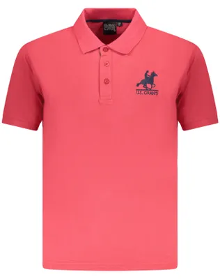 Obrázok produktu pre US GRAND Herren-Poloshirt mit kurzen Ärmeln, Rot