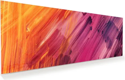 Produktbild von Glasbild 150x60cm in XXL für Wohnzimmer, Schlafzimmer Motiv Abstrakte Farben