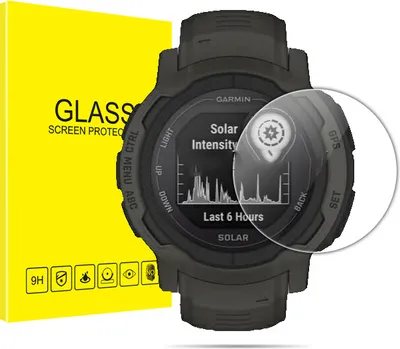Produktbild von INF Garmin Instinct 2 Displayschutzfolie, 2er-Pack aus gehärtetem HD-Glas