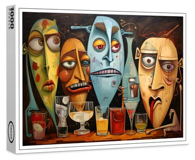 Produktbild von raxxa Premium-Puzzle "Whimsical Drink Drunk 5", 1000 Teile