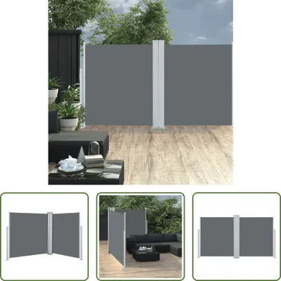 Produktbild von The Living Store Ausziehbare Seitenmarkise Anthrazit 140 x 600 cm