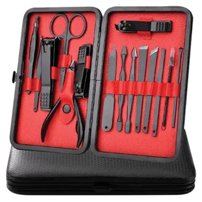 Produktbild von Maniküre-Set, 15-teilig, schwarz