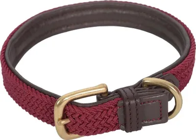 Immagine prodotto di Weatherbeeta - Collare per cani, intrecciato, in pelle WB2201 (XXL) (marrone/rosso)