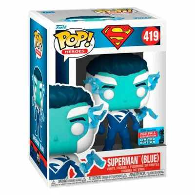 Immagine prodotto di Funko Pop! DC Comics Superman Blue Exclusive - Winylowa Figurka Premium