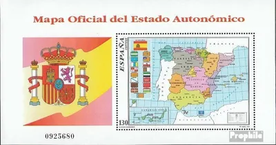 Produktbild von Briefmarken Spanien 1996 Mi Block67 (kompl.Ausg.) postfrisch Autonome Regionen Spaniens