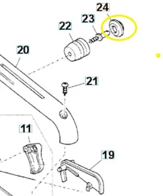 Zdjęcie produktu dla Osłona amortyzatora T425 Husqvarna 513727901