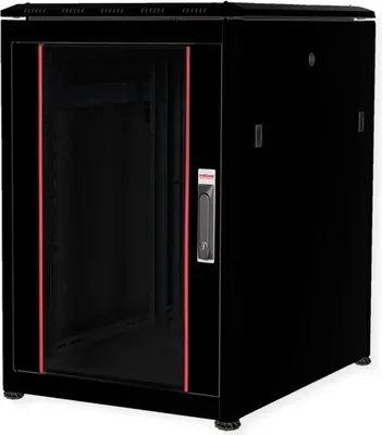 Obrázok produktu pre ROLINE 26.21.0217, Voľne stojací rack, 16U, 600 kg, Koľajnice racku, Nastaviteľné nohy, 48 kg