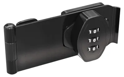 Produktbild von INF Bohrfrei 3-Inch Winkelverschluss mit Zahlenschloss Zinklegierung für Möbel Schwarz