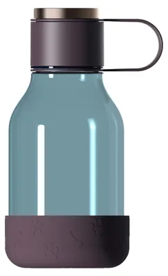 Produktbild von Asobu - Dog Bowl - Flasche aus Tritan mit Hundenapf 1,5 Liter Burgunderrot