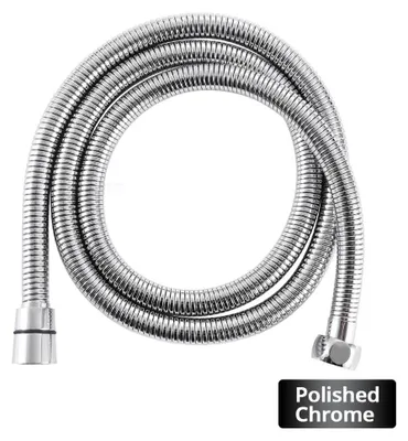 Obrázok produktu pre Hadica na sprchu a hadica na bidet – oceľová hadica, 180 cm – flexibilná, odolná proti ohýbaniu – vysoký tlak – bez úniku – nerezová – chrómovaná