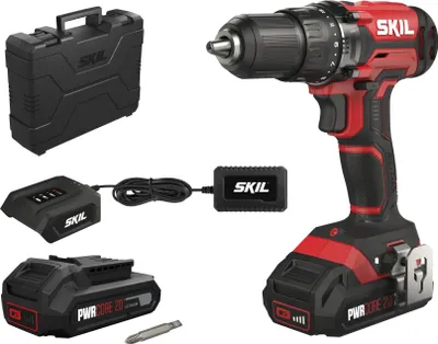 Produktbild von SKIL Akku-Bohrschrauber 20 V mit 2 Akkus, Ladegerät und Koffer 3008 HG