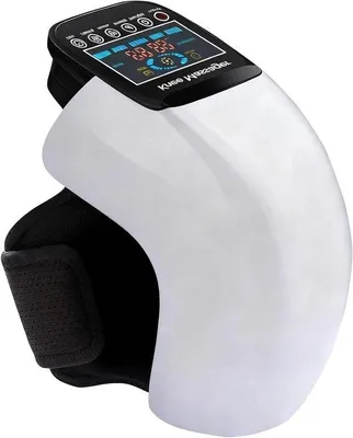 Produktbild von Knie-Massagegerät – Wärmebinde – Muskelregeneration – 4-in-1-Therapie – 30 x 17 cm – Grau