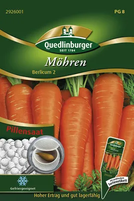 Artikelbild 2 von 'Pillensaat Möhre Berlicum 2' aus der Kategorie Möhrensamen