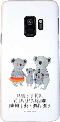 Produktbild von Mr. & Mrs. Panda Samsung Galaxy S9 Handyhülle Koala Familie - Weiß - Geschenk, Hülle, Family, Mama, Muttertag, Papa, Cover, Koalas, Handy Schutzhülle, Case