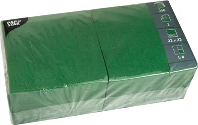 Produktbild von Papstar 12486, Grün, Seidenpapier, Einfarbig, 46 g/m², 330 mm, 330 mm