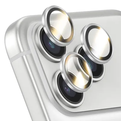 Obrázek produktu pro Rhinoshield, ochranné sklo na fotoaparát pro iPhone 17 Pro / Pro Max, odolné proti poškrábání, stříbrné