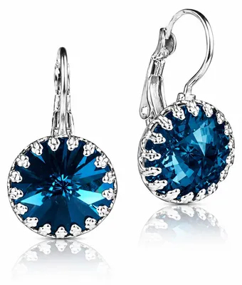 Produktbild von LUISIA® Kronen Ohrringe "Vivana" mit Kristallen von Swarovski® | Montana
