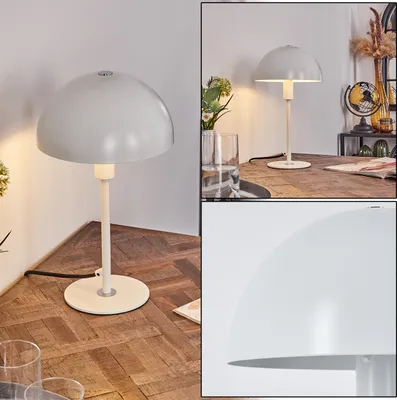 Produktbild von Motrone moderne Nachttischlampe aus Metall in Weiß