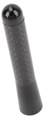 Image de Antenne de voiture de 3 pouces en fibre de carbone et en aluminium, avec bobine en cuivre, antenne courte pour radio automobile, idéale pour camions et fourgonnettes
