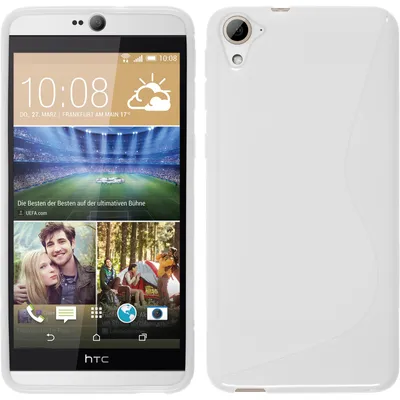 Produktbild von PhoneNatic Case kompatibel mit HTC Desire 826 - weiß Silikon Hülle S-Style Cover