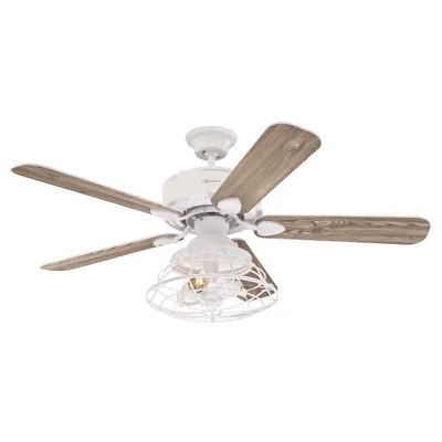 Obrázek produktu pro Stropní ventilátor Westinghouse Barnett bílý 122 cm s LED osvětlením a dálkovým ovládáním