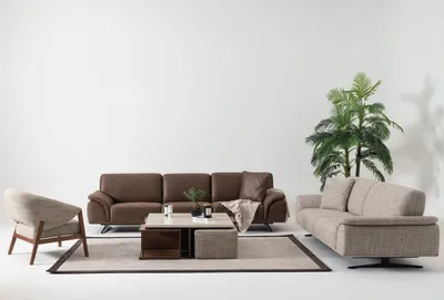 Produktbild von Sofagarnitur 3+3+1 Sitzer Couch Wohnlandschaft Garnitur Design Modern