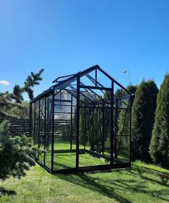 Produktbild von Glasgewächshaus EcoSlider 2,0 × 2,7 m – Metallgestell verzinkt mit 4 mm Sicherheitsglas, robust und langlebig