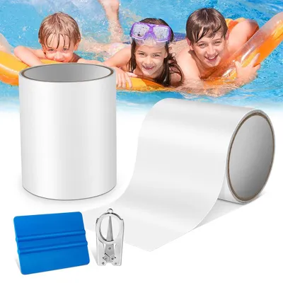 Produktbild von Pool Reparaturset wasserdichtes unterwasser Klebeband 10x150 cm Transparentes Abdichtband Flex Tape Pool Flickzeug zum Abdichten von Pool Swimmingpool