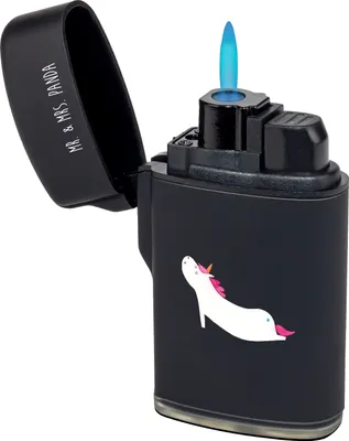 Produktbild von Mr. & Mrs. Panda Feuerzeug Einhorn Yoga - Schwarz - Geschenk, gas anzünder, Unicorn, Namaste, Feuerzeuge, Sport, Süß, zigarettenanzünder, Einhörner, gasfeuerzeuge