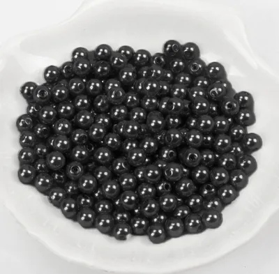Obrázek produktu pro Wachsperlen ca. 100 Stück, 8mm, Schwarz