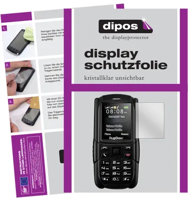 Produktbild von 6x Schutzfolie für RugGear RG129 klar Displayschutzfolie Folie Display Schutz