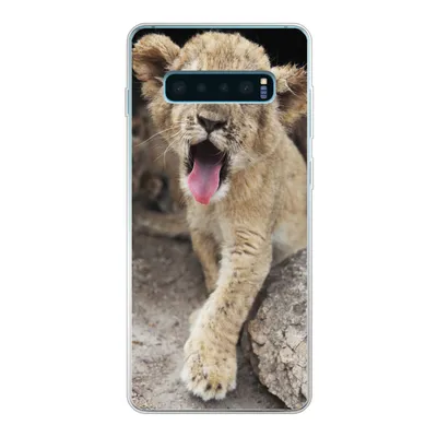 Produktbild von MuchoWow® Handyhülle Schutzhülle Hülle für Samsung Galaxy S10 Lite Jungtier - Löwen - Niedlich Silikon Softcase Handy Hülle - Schutz