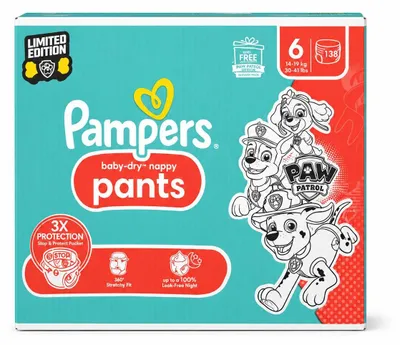 Obrázok produktu pre Pampers plienky Paw Patrol Pants veľkosť 6 14-19kg